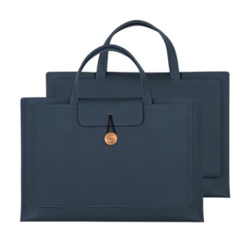 Universal 13-14 Inch Elastic Thread Button Laptop Bag - Blue - 1