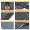 Universal 13-14 Inch Elastic Thread Button Laptop Bag - Blue - 7