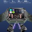 OVISEN T93 Smart Watch & Bluetooth Headset, 1.96" IPS, Blood Oxygen, Orange - 6