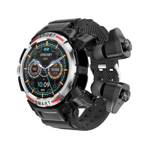 OVISEN GT100 Smart Watch & Bluetooth Headset, 1.39" TFT, Blood Oxygen Monitor - 1