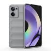 Realme 10 Pro 5G Magic Shield TPU Flannel Phone Case - Grey - 1