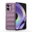 Realme 10 Pro 5G Magic Shield TPU Flannel Phone Case - Purple - 1