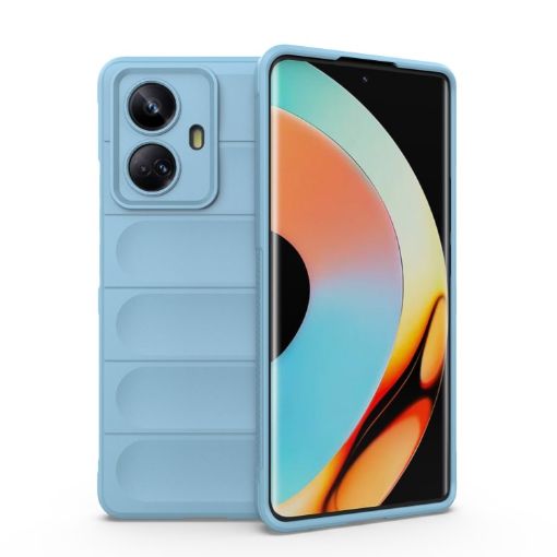 Realme 10 Pro+ 5G Magic Shield TPU Flannel Case Light Blue - 1