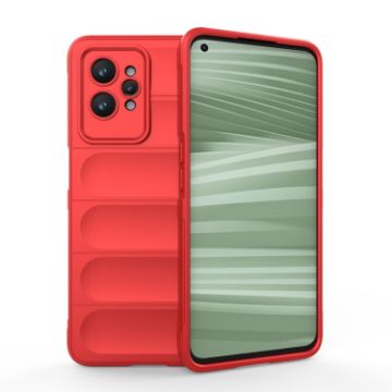 Realme GT2 Pro Magic Shield Red TPU + Flannel Phone Case - 1