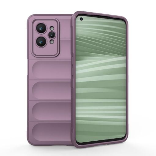 Realme GT2 Pro Magic Shield TPU Flannel Phone Case - Purple - 1