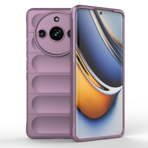 Realme 11 Pro 5G/11 Pro+ 5G Magic Shield TPU Flannel Case - Purple - 1