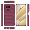 Realme 11 5G Global Magic Shield TPU Flannel Case - Wine Red - 3
