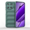 Realme 11 4G Global Magic Shield TPU Flannel Case - Dark Green - 1
