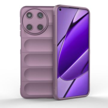 Realme 11 4G Global Magic Shield TPU Flannel Phone Case Purple - 1