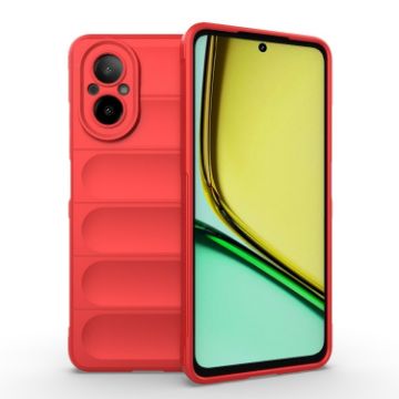 Realme C67 4G Global Red Magic Shield TPU + Flannel Phone Case - 1