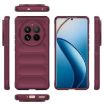 Realme 12 Pro 5G/12 Pro+ Wine Red Magic Shield TPU Flannel Case - 3
