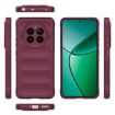 Realme 12+ 5G Wine Red Magic Shield TPU Flannel Phone Case - 3