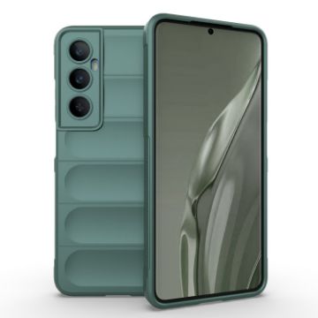 Realme C65 4G Global Magic Shield TPU Flannel Case - Dark Green - 1