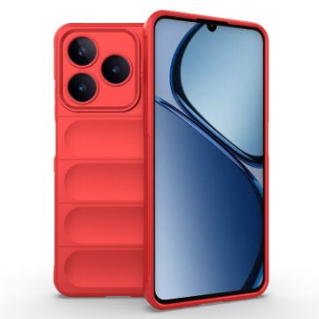 Realme C63 4G Global Magic Shield TPU Flannel Phone Case Red - 1