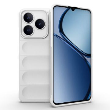 Realme C61 4G Global Magic Shield TPU Flannel Phone Case White - 1