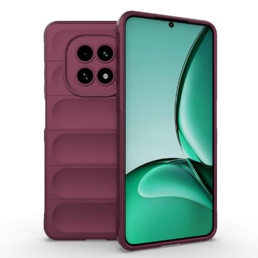 Realme V60 5G Wine Red Magic Shield TPU + Flannel Phone Case - 1