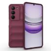 Realme V60 Pro/14x 5G Wine Red Magic Shield TPU + Flannel Case - 1
