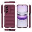 Realme V60 Pro/14x 5G Wine Red Magic Shield TPU + Flannel Case - 3