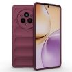 Realme 14 Pro 5G Wine Red Magic Shield TPU Flannel Phone Case - 1