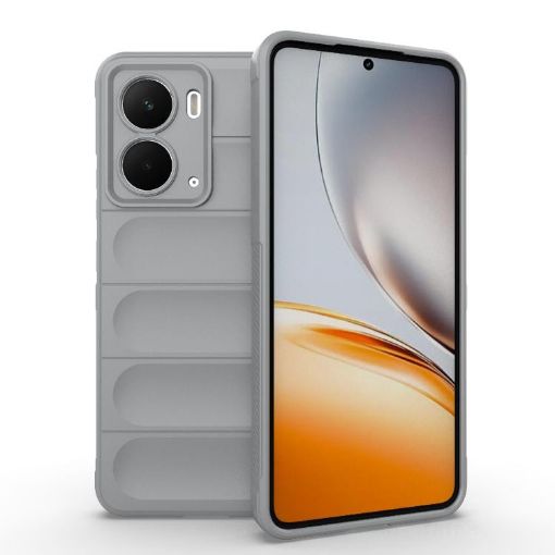 Realme P3 5G Global Magic Shield TPU + Flannel Phone Case Grey - 1