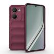 Realme P3 Ultra 5G Wine Red Magic Shield TPU Flannel Phone Case - 1