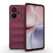 Realme 14 5G Global Magic Shield TPU Flannel Case - Wine Red - 1