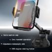 Yesido C40 Car Phone Holder, Foldable 360 Rotation, Automatic Clip, Black - 6
