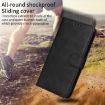 OPPO A5 Pro China Flip Leather Phone Case - Classic Calf Texture Black - 7