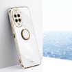Huawei Nova 14 XINLI 6D Electroplate TPU Case with Ring Holder - White - 1