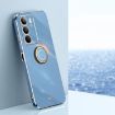 Realme C75 XINLI 6D Electroplate TPU Case with Ring Holder - Celestial Blue - 1