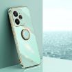 Realme Neo7 SE XINLI 6D Electroplate TPU Case with Ring Holder Mint Green - 1