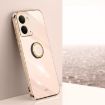 Realme Neo7X XINLI 6D Electroplate TPU Case with Ring Holder - Pink - 1
