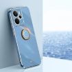Realme 14 5G XINLI 6D Electroplate TPU Case with Ring Holder Blue - 1