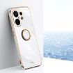 Vivo S30 Pro Mini 5G XINLI 6D TPU Phone Case with Ring Holder White - 1