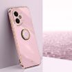 For Honor 400 Global 156.5mm XINLI 6D TPU Case with Ring Holder Purple - 1