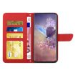 Xiaomi 14 Ultra Red Butterfly Embossed Flip Leather Phone Case - 3