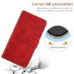 Xiaomi 14 Ultra Red Butterfly Embossed Flip Leather Phone Case - 7