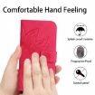 Xiaomi 14 Ultra Rose Red Sun Flower Embossed Leather Case with Lanyard - 5