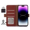 Xiaomi 14 Ultra Genuine Leather RFID Phone Case - Coffee - 5
