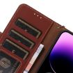 Xiaomi 14 Ultra Genuine Leather RFID Phone Case - Coffee - 6
