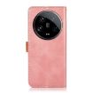 Xiaomi 14 Ultra KHAZNEH Rose Gold Cowhide Flip Leather Phone Case - 4