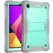 TCL Tab 8 LE Shockproof Silicone Hybrid PC Case with Holder Mint/Grey - 2