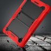 TCL Tab 8 LE Shockproof Silicone Hybrid PC Case with Holder - Black/Red - 4