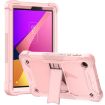 TCL Tab 8 LE Shockproof Silicone Hybrid Tablet Case with Holder - Rose Gold - 1