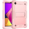 TCL Tab 8 LE Shockproof Silicone Hybrid Tablet Case with Holder - Rose Gold - 2