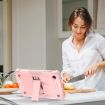 TCL Tab 8 LE Shockproof Silicone Hybrid Tablet Case with Holder - Rose Gold - 7