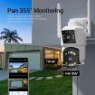 ESCAM PT210 Dual Lens WiFi Camera 2x3MP, Two-way Voice, Motion Detection - 7