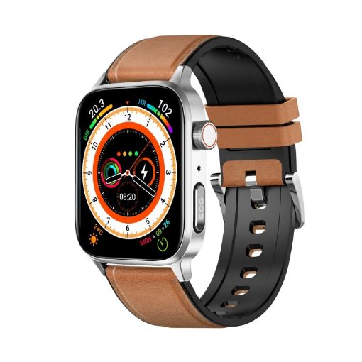 GT22 1.85" TFT Smart Watch, Leather Band, Health Monitoring, Bluetooth Call - 1