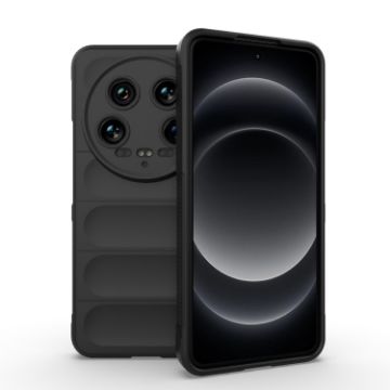 Xiaomi 14 Ultra Magic Shield Black TPU + Flannel Phone Case - 1