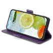 OPPO Find X8s+ 5G Leather Phone Case - Purple/Rose Red Contrast - 4